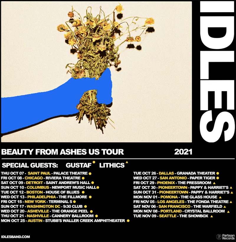 IDLES Announce “Beauty from Ashes” U.S. 2021 Tour Dates setlist.fm
